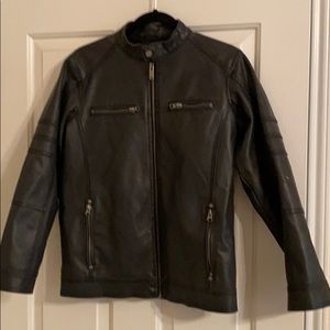 Black Faux Leather Jacket
